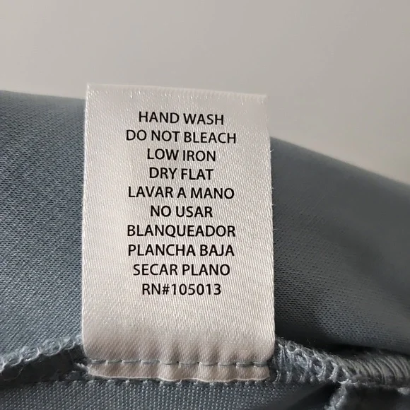 Dear Scarlett Flare Leg Pants 1X Blue Stretch Lounge Modern Casual Relaxed NWT - Picture 11 of 15